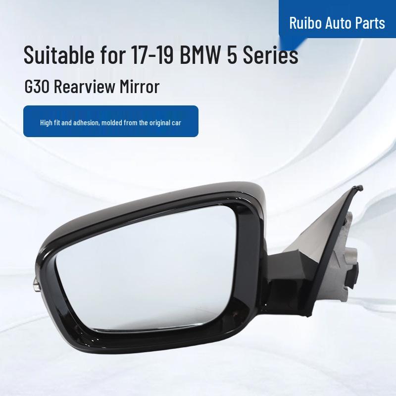 Compatible Rearview Mirror for 2017-2019 BMW 5 Series G30 Plastic + Glass
