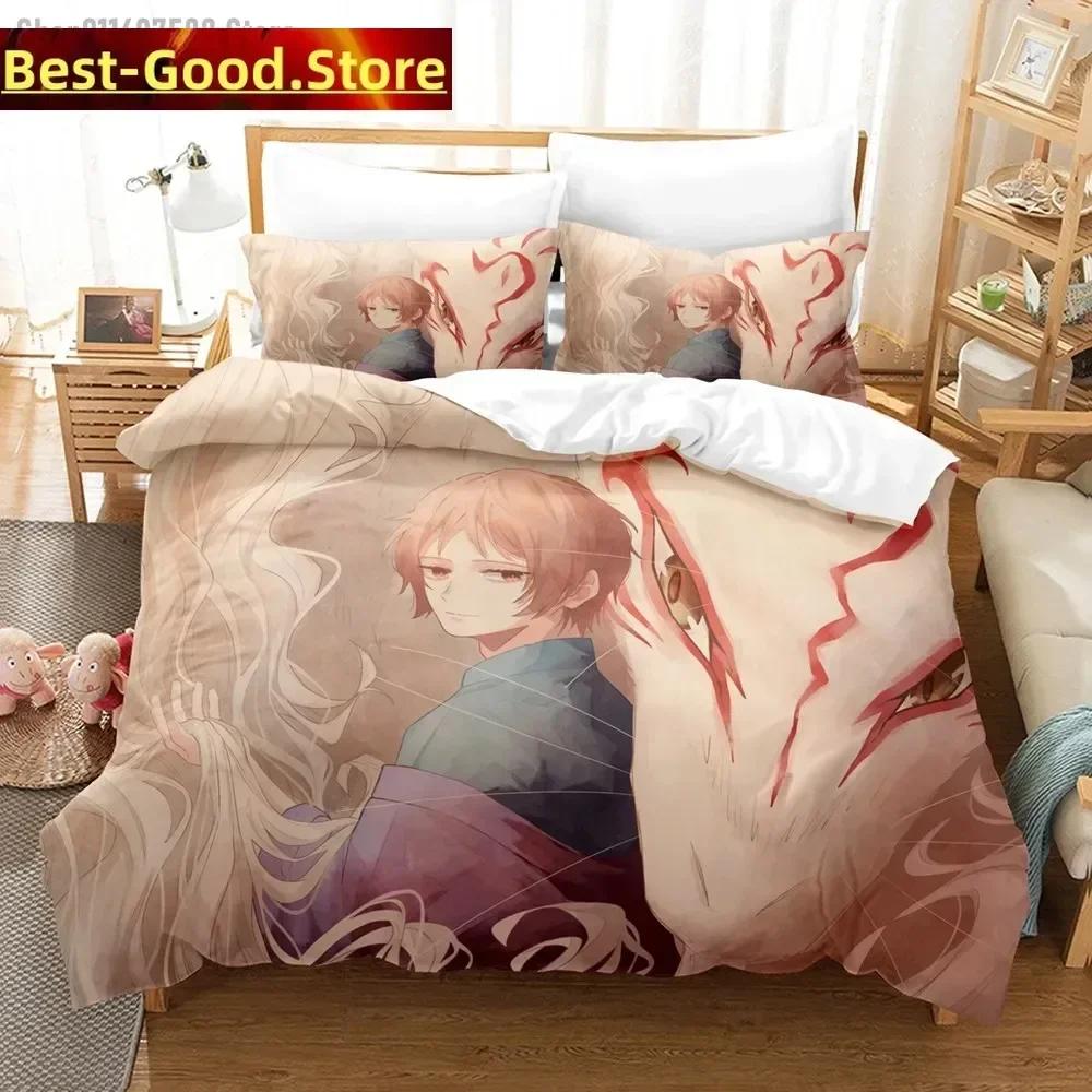 Comforter 3D Takashi Natsume Bedding Set Natsume'S Book Of Friends Printed With Soft Single Double Queen Super King