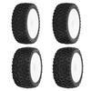 4pcs RC Front Rear Tires and Wheels with 12mm Hex for 1Celsius10 RC Off Road Car Upgrade Parts