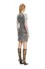 Diesel Mini Dress A166330SLBB L Black X Ivory 900A Women's D-BUXT-Q1