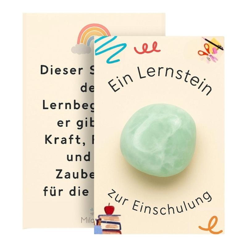 Kids Educational Lucky Stone Art Craft Set with Card Creative Hand On Activity Gemstones For Classroom Student Gift