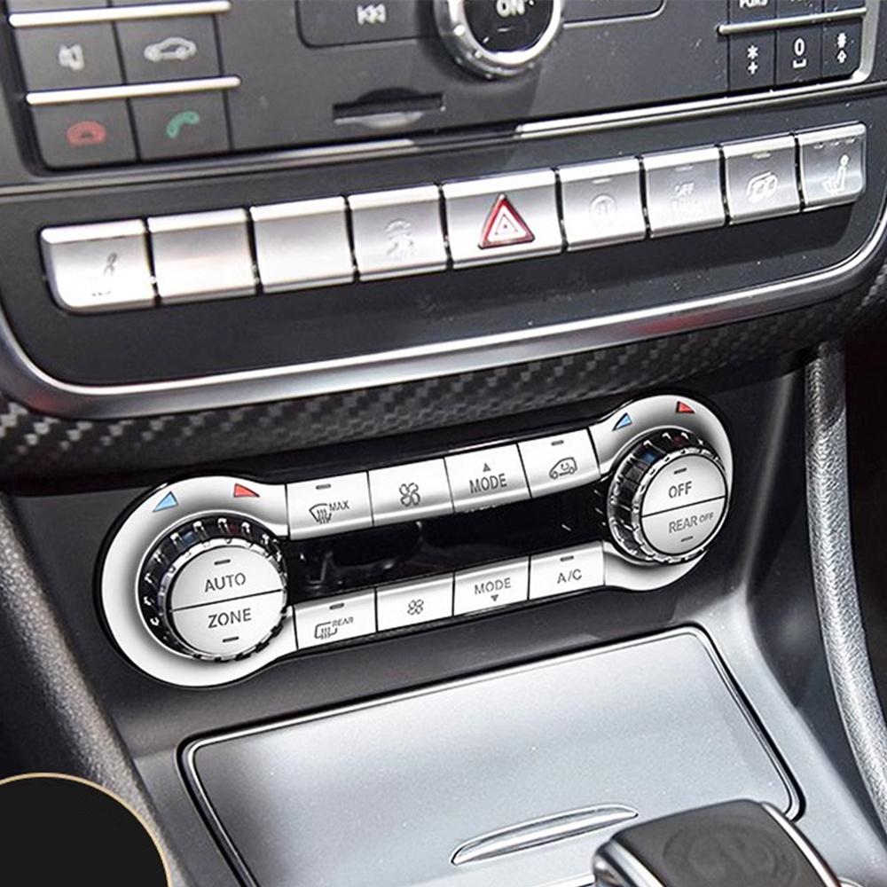 Ozdobné lišty tlačítek klimatizace pro Mercedes Benz CLA C117 GLA X156 W176 2013-2018