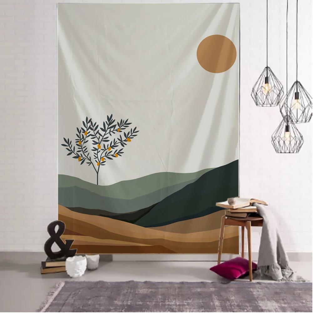 Textilien Unisex Scenery Art Bohemian Wall Hanging Bohemian Printed Microfiber Fabric Home Decoration Bedspreadx Wall Tapestry