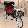 1/12 Scale Metal Tricycle Wheel Toy Collectible Model Scenery Retro Miniature Sculpture for Kids
