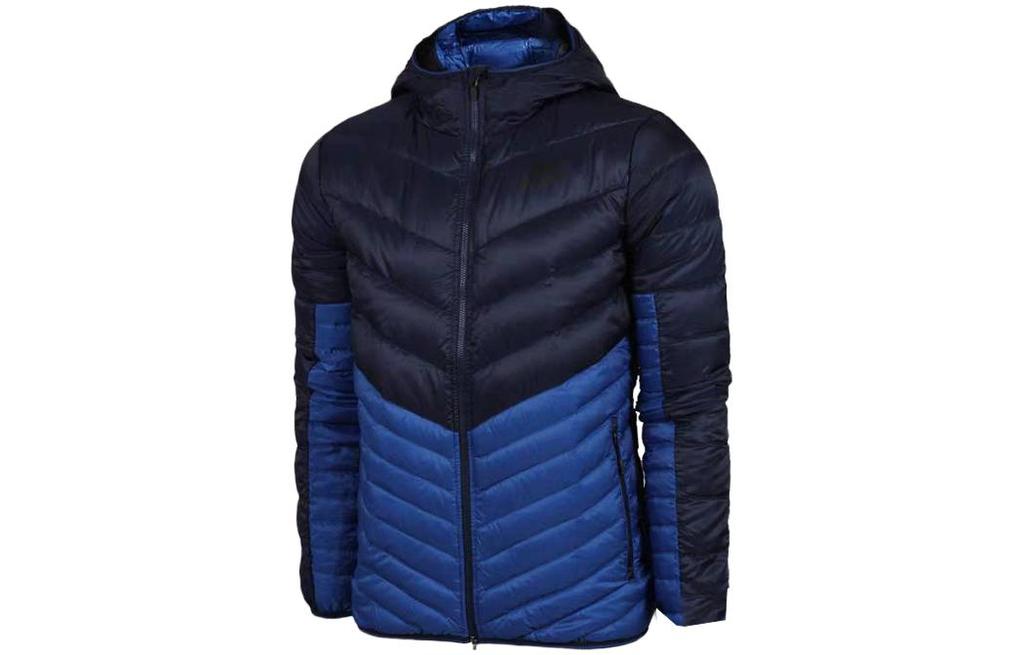 Nike Down Jackets Men's Blue Black Hooded Moderate Other 541457-410