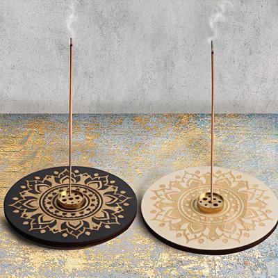 1Pc SPA Decorate Fresh Air Fragrance Candle Holder Yoga Incense Burner Plate Meditation Fragrance Tray Home Furnishing