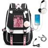 KATSEYE Campus Style Backpack Multifunctional Student Bookbag Large Capacity Lightweight Water-Resistant for School
