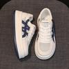 Summer mesh breathable hollow soft leather little white shoes women's shoes 2025 new thick-soled heightening casual sports board shoes