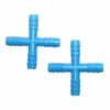 20 Stück 8mm 4-Wege-Kreuz-Barb-T-Verbinder Wasserverteiler Bewässerungsfitting für Gartenschlauch Gartenbewässerungssystem Gewächshaus
