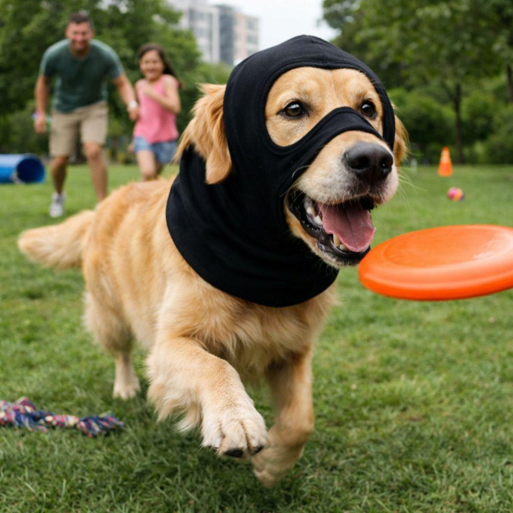 Elastická maska na obličej pro psy Prodyšná Ochrana hlavy mazlíčka proti mrazu Pohodlná Měkká Teplá Uklidňující chrániče sluchu pro psy Potřeby pro mazlíčky