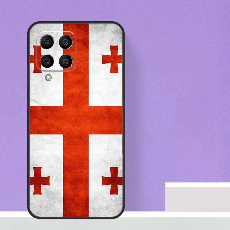 

Грузинский гранж-флаг для Samsung Galaxy M21 M51 M12 M32 M52 M13 M23 M33 M53 M34 M54 M30s M31s M15 M55 M20 чехол Samsung M31