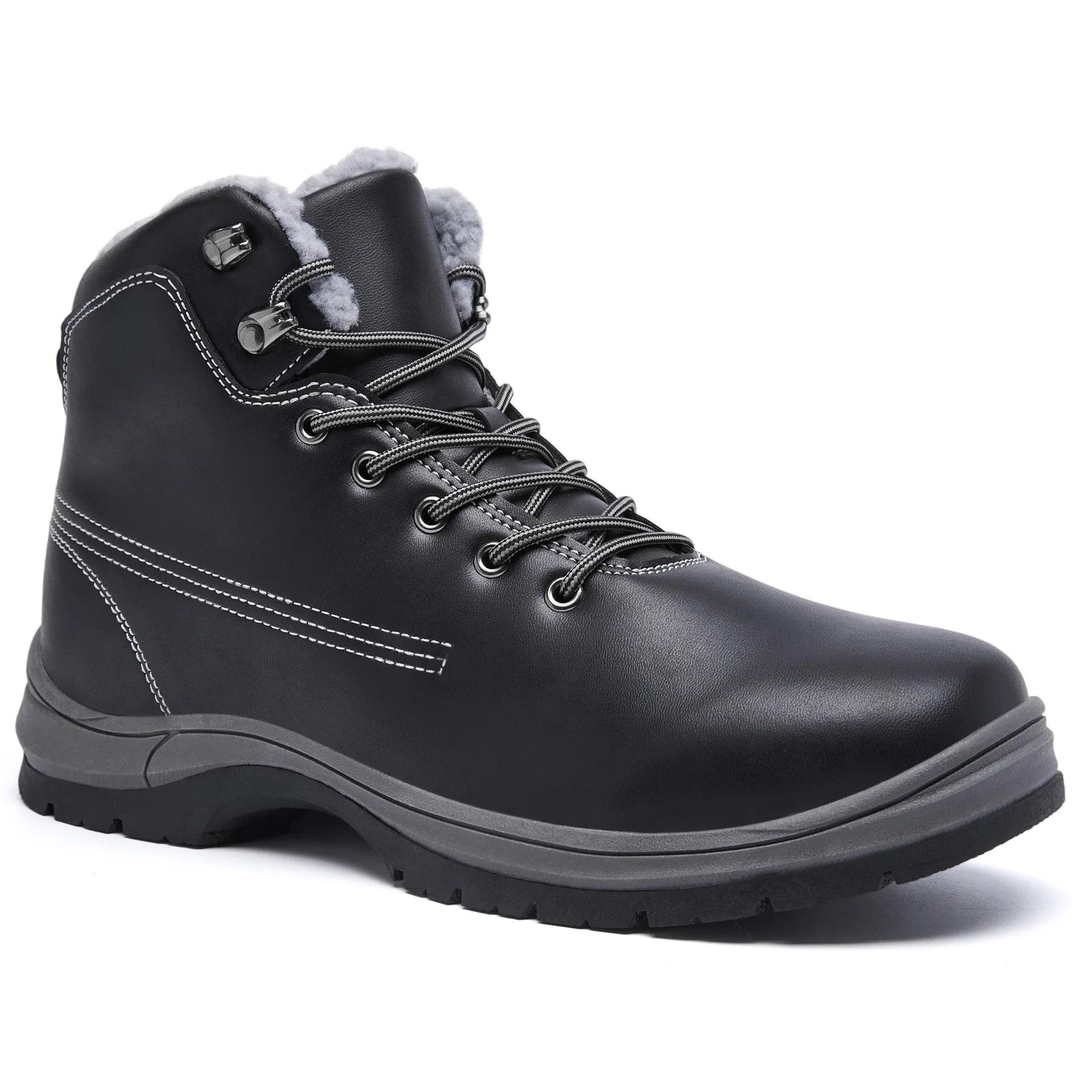 Мода Новые Зимние Мужские Ботинки Мех Теплые Снежные Ботинки Мужские Зимние Ботинки — фото 8