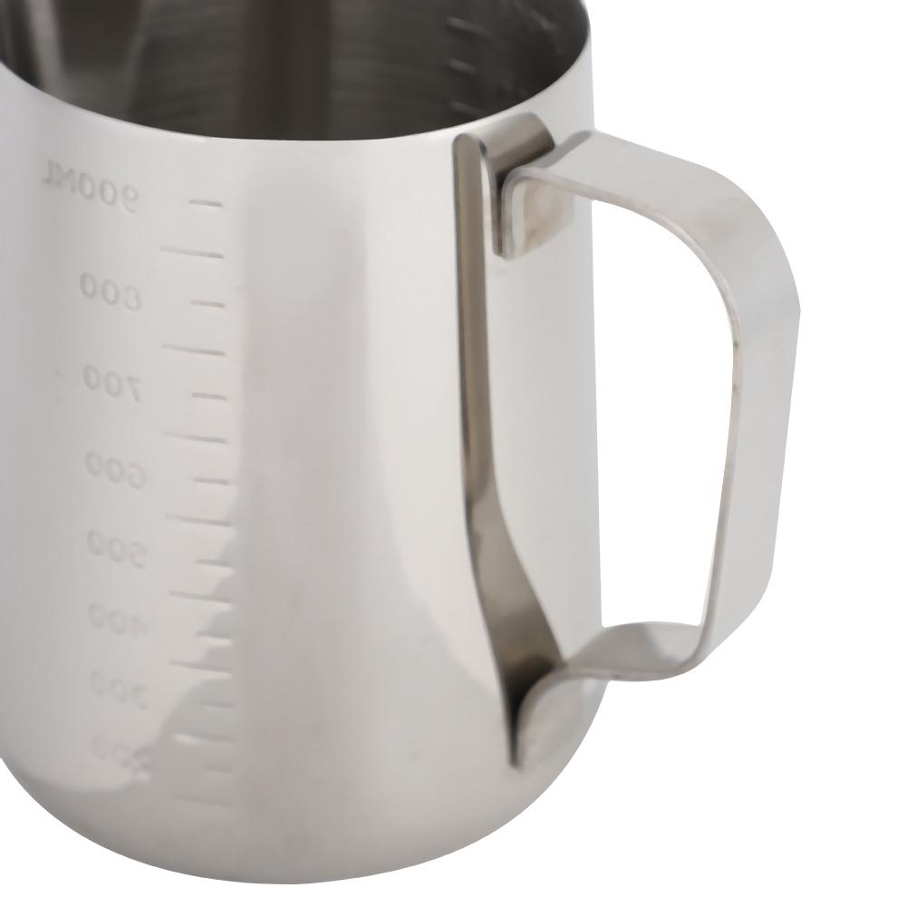 Stainless Steel Measuring Cup Coffee Jug Milk Frothing Pot Espresso Latte Pitcher(1000ml)