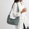 Women's Lightweight Nylon Hobo Bag - Crescent Crossbody Purse with Adjustable Strap (Water-Resistant for Work & Daily Use)