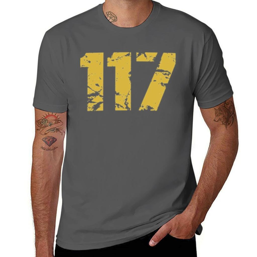 117 Gold TShirt Casual All Match Short Sleeve TShirt
