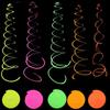 5/10/20 szt. Świecące Wiszące Wirujące Dekoracje na Imprezę Kolorowe Fluorescencyjne Wirujące Serpentyny Neonowe Świecące Wstążki na Imprezę Materiały Imprezowe