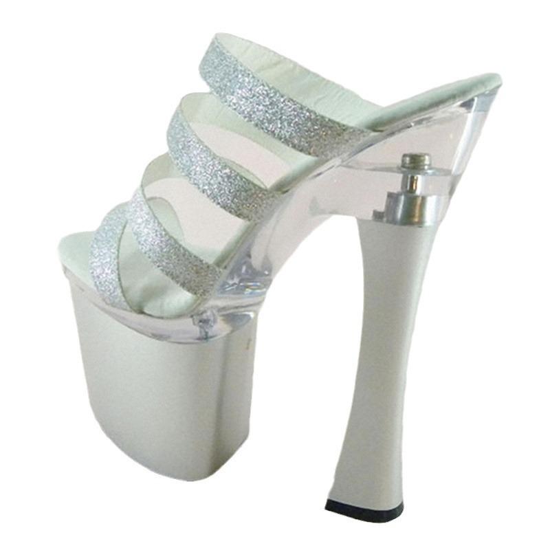 Waterproof table mold 20cm hate sky high super high heels women's extra stiletto sandals