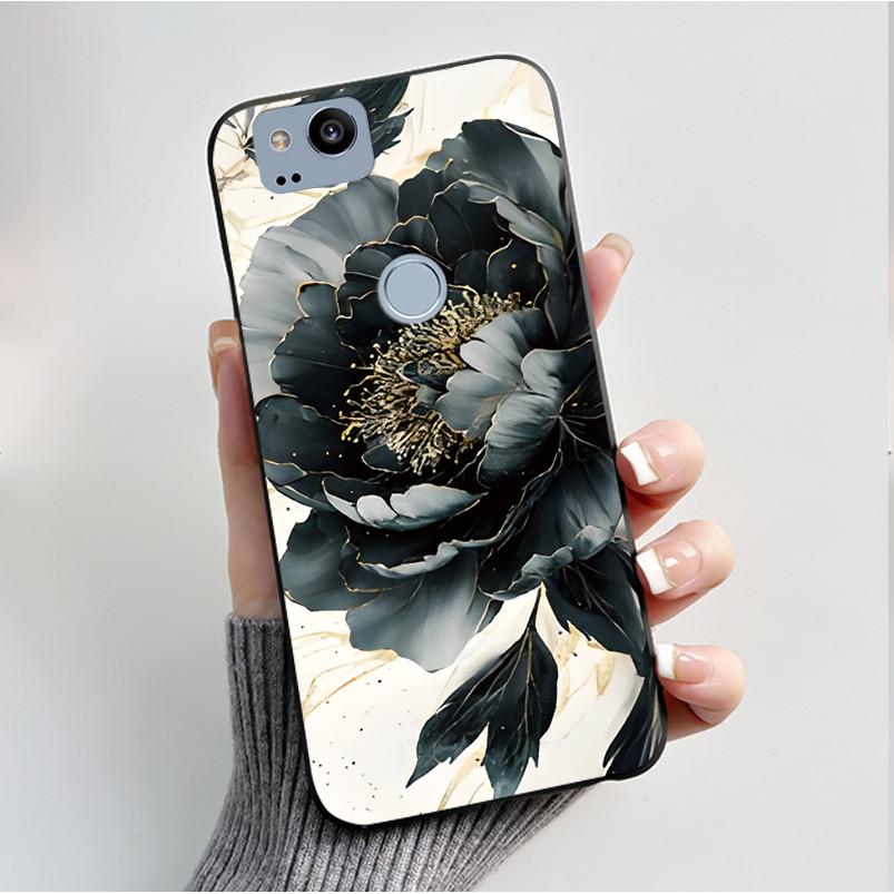 Pattern Case For Google Pixel 2 XL Pixel2 Funda Soft Silicone Shell For Google Pixel 1 XL Pixel1 Cover Cute Flower Casing Coque