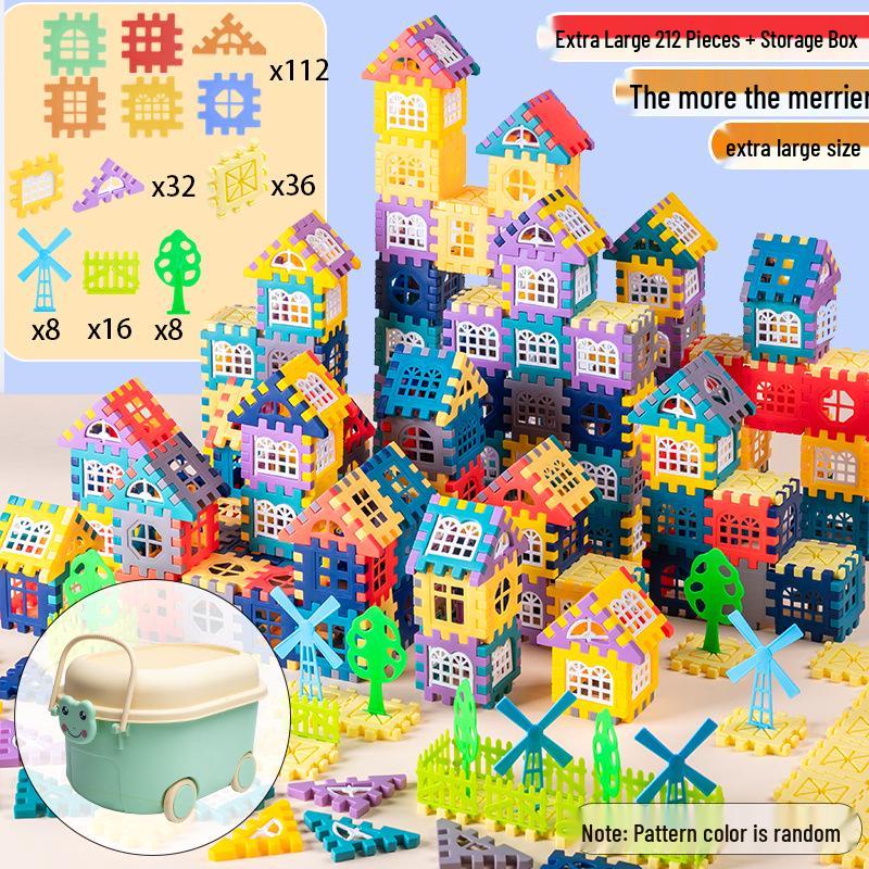 Kids' Educational Building Blocks Set with Door and Window Accessories – Ideal for Kindergarten Gifts
