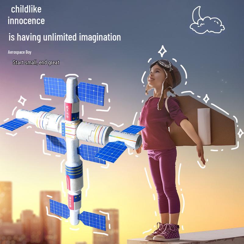 Mini Space Station Model for Kids' Cognitive Learning and Astronomy Experiments