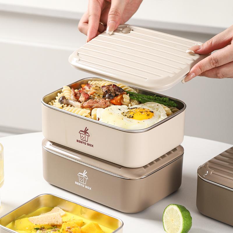 Large Capacity Microwaveable Stainless Steel Bento Lunch Box with Free Shipping