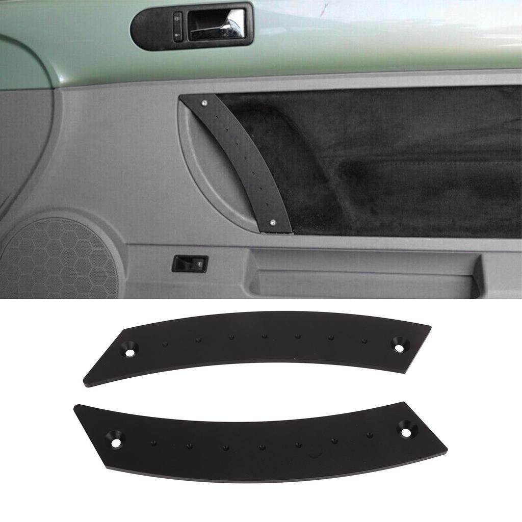 2pcs Door Panel Pull Handle Set Aluminium Alloy Labor Saving High Strength Rust Proof for Cars