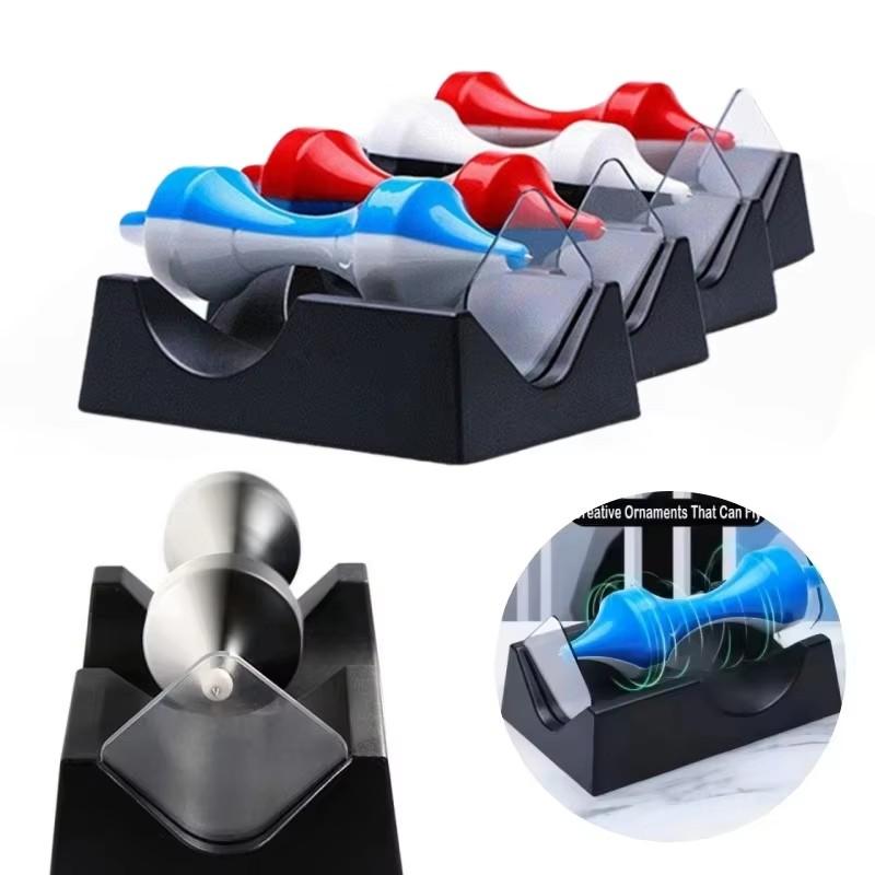 Perpetual Motion Machine Magnetic Suspension Rotating Roller No Battery Desktop Ornament Home Decor Science Experiment Toy Gifts