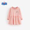 Peppa Pig Girls' Long Sleeve Cartoon Dress - Autumn Collection