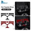 Water Cup Holder Panel For Toyota Prius 60 Series 2024 2025 LHD RHD Real Soft Carbon Fiber Sticker Car Trim Accessories