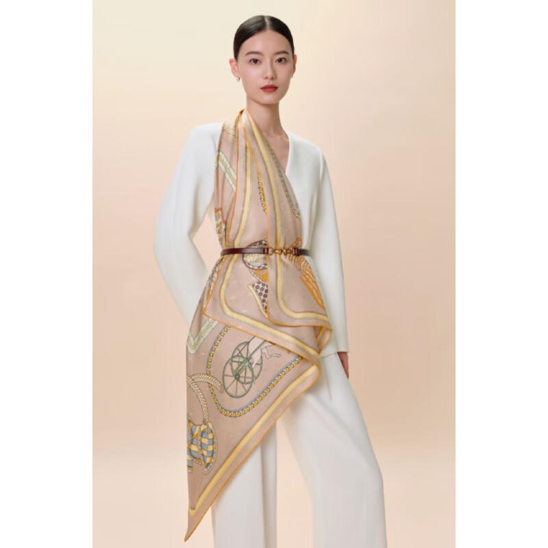 

Wanshili Riding Traces Double-Sided Silk Scarf 88cm x 88cm