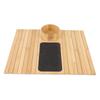 Bamboo Sofa Armrest Tray Detachable Couch Cup Holder Couch Armrest Organizer for Dining Drinking and Snacks