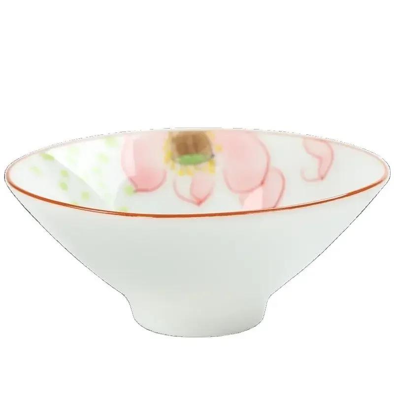 Chinese Ceramic Teacup Hand Painted Flowers and Birds Cup Travel Tea Bowl Household Porcelain Tea Set Master Cup 60ml