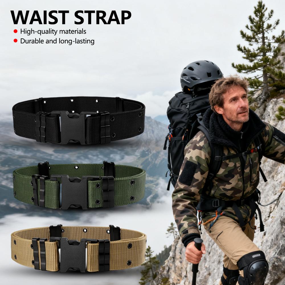 1Pc Tactical Belt Quick Release Outdoor Training Belt Soft Nylon Sports Accessories Men And Women Adjustable Waistband