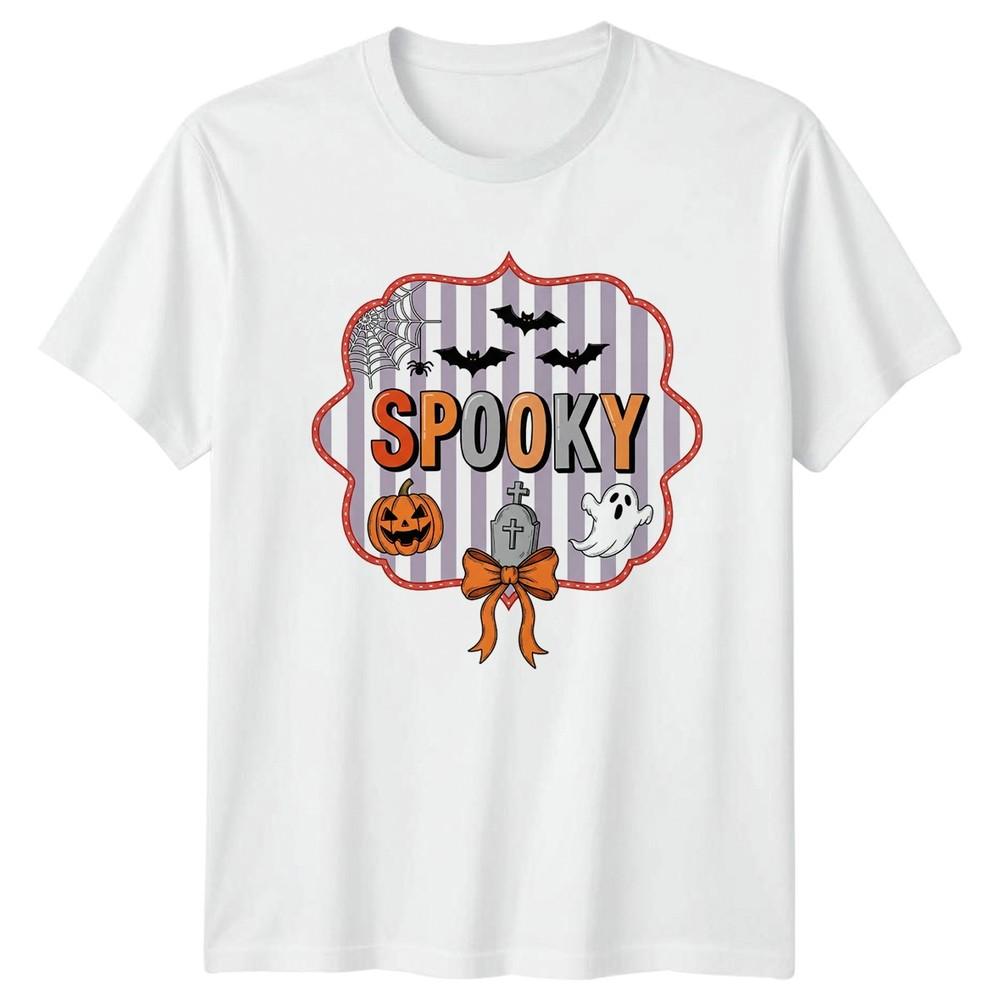 Spooky Unisexs TShirt Coquette Halloween Halloween Gift For Her S