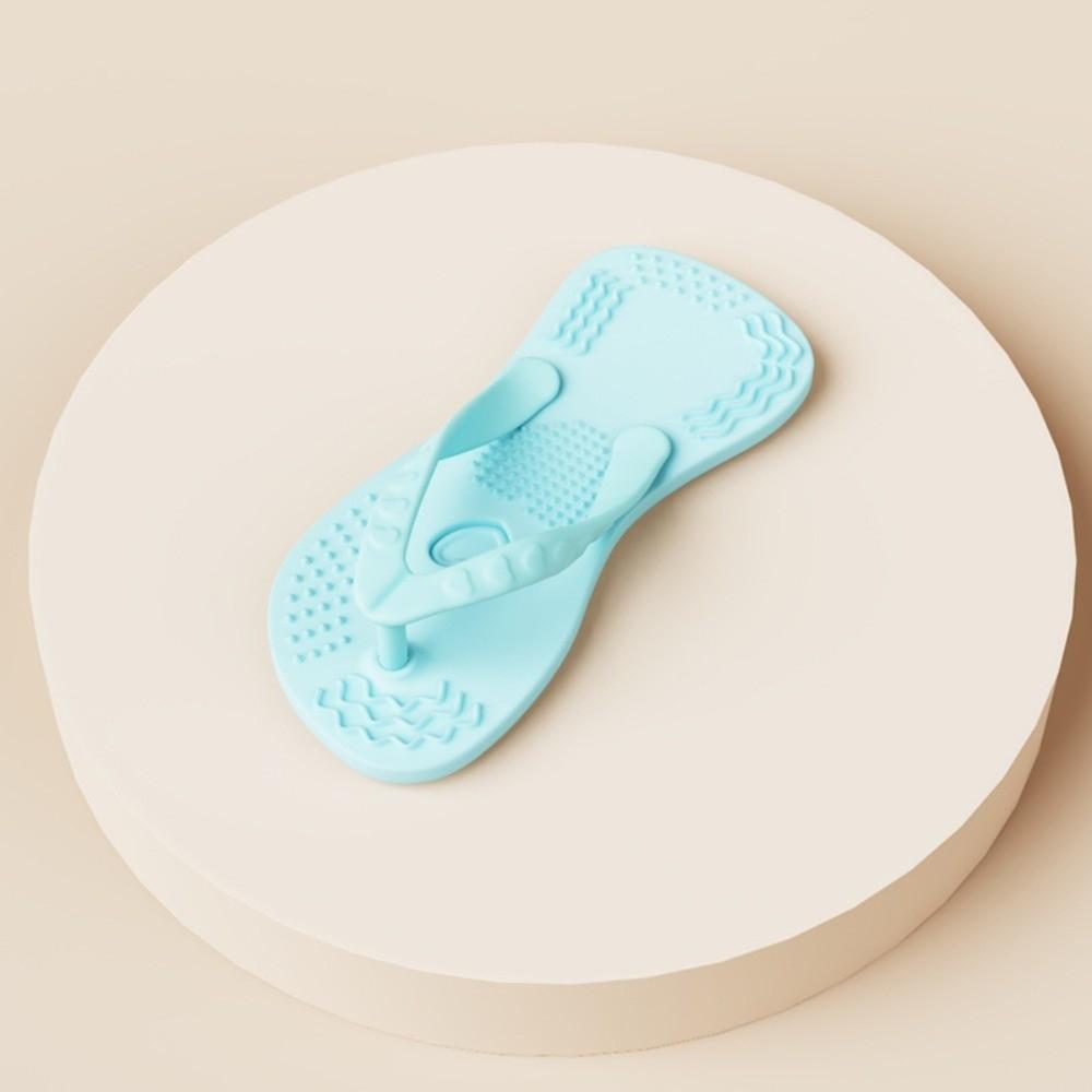 New Silicone Puppy Teething Toy Dental Health Anti-slip Texture Dog Chewing Toy Pink Blue Slippers Shaped Toy Boredom Relief