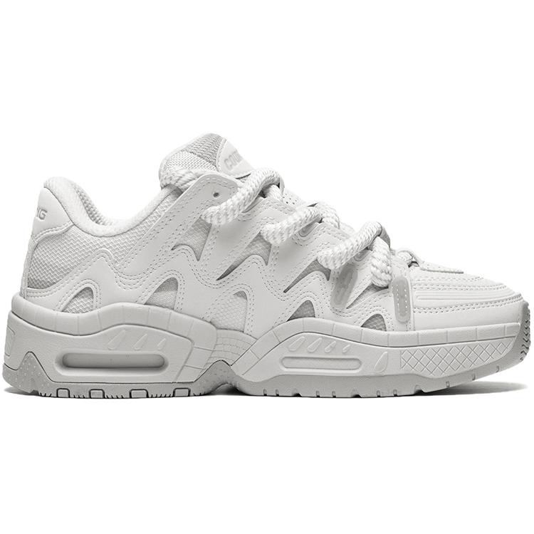 New LiNing CF Tracing, Version 2.0 Lightweight, Wear Resistant, And Non Slip Low Top Sports Casual Shoes Women's White Gray AGCT178-1