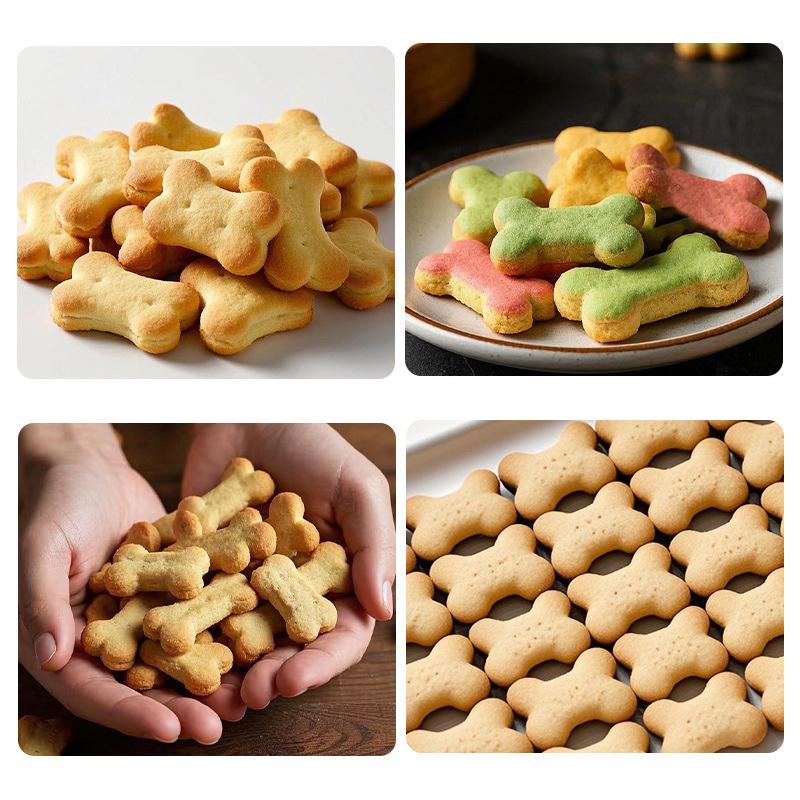 Cookie Cutter Dog Bone Shaped Stainless Steel Mold With Cleaning Brush Diy Cake Sugarcraft Pastry Biscuit Mould Kitchen Tool