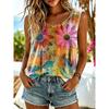 Damen Trägertop Blumendruck Vintage Stilvoll Lässig Ärmellos Rundhalsausschnitt Reguläre Oberteile Lässig Täglich Sommer Frühling