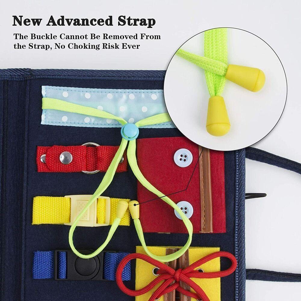 Montessori Baby Toys Baby Busy Board Buckle Training Educational Learning Toy Preschool Toys for Kids