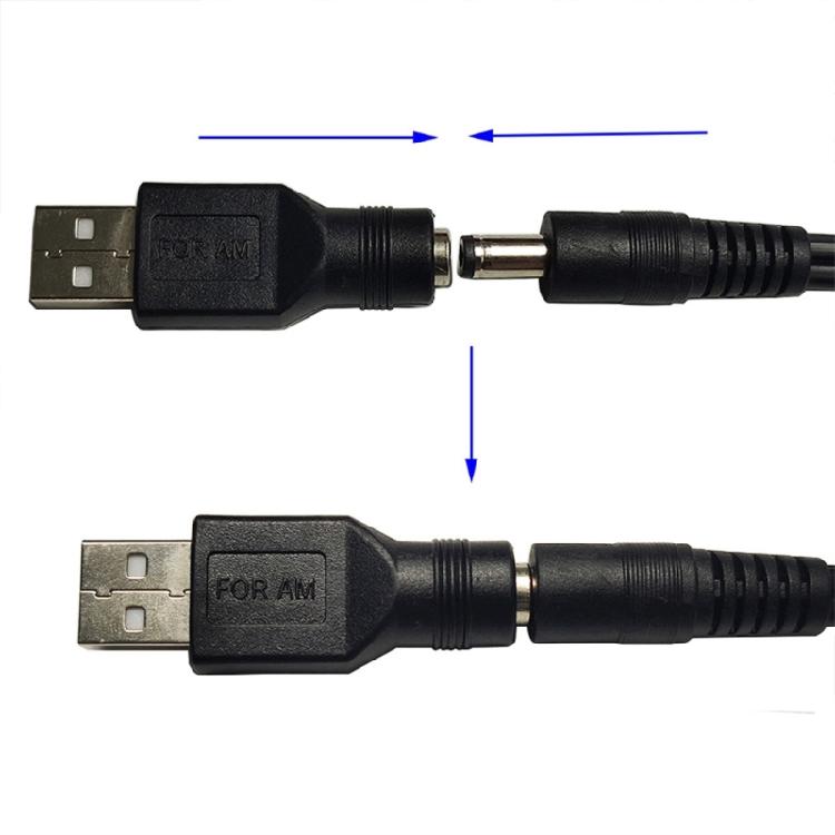 Kompakter USB-Stecker auf DC-Buchse Adapter 4,8 cm Ladekonverter Zubehör