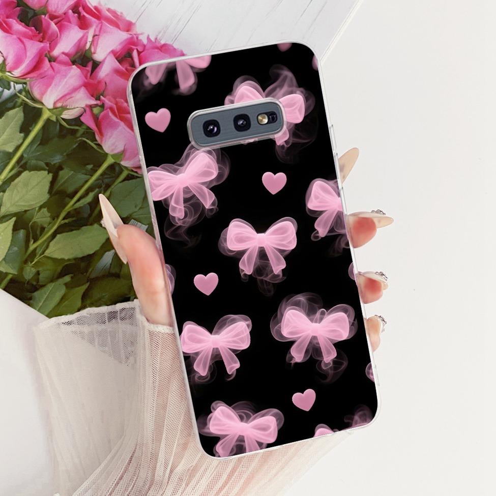 5.8'' Cover For Samsung S10e Case SM-G970F Clear Cute Kawaii Fashion Butterfly Funny Painted Casing For Samsung Galaxy S10e