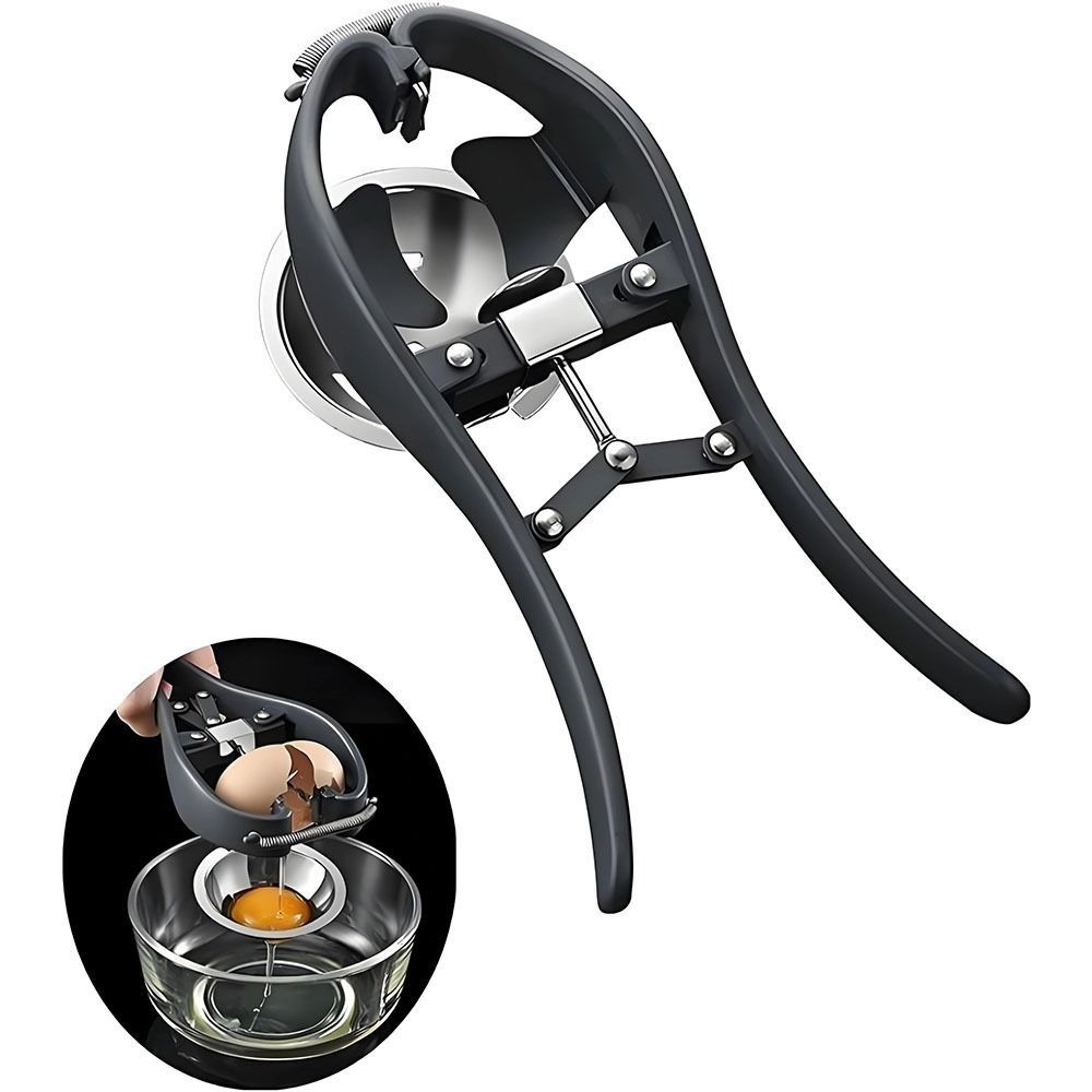 304 Stainless Steel Egg Opener Manual Egg Shell Cutter Effortless Egg Separator  Baking Tool