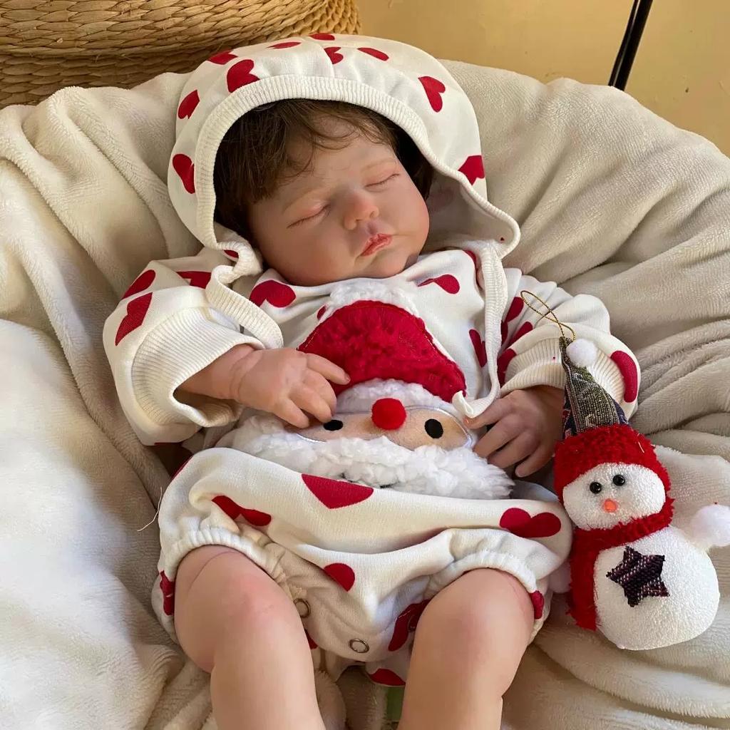 20inch Reborn Baby Doll Tessa Cloth Body Newborn Toy For Girl Princess Bebe Reborn Toy For Birthday Christmas Gift
