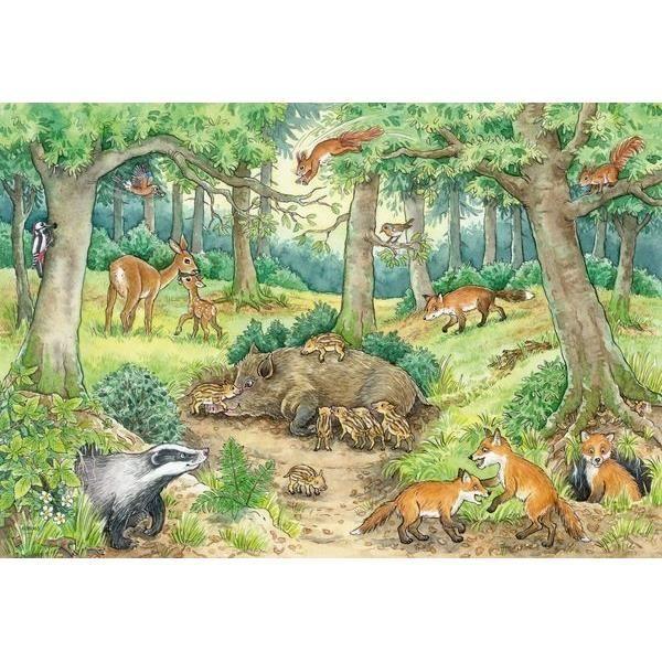 Jeu de puzzle - ravensburger - 05673 - 12 pièces - animaux - pour enfants à partir de 3 ans