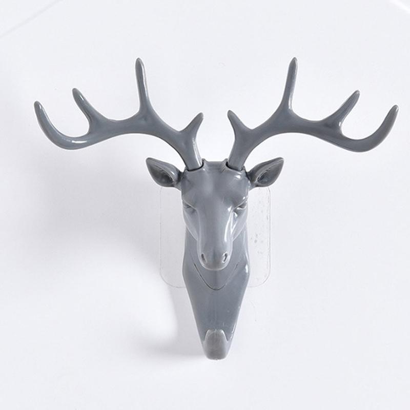 Wall Hanging Hook Vintage Deer Head Antlers For Hanging Clothes Hat Scarf Key