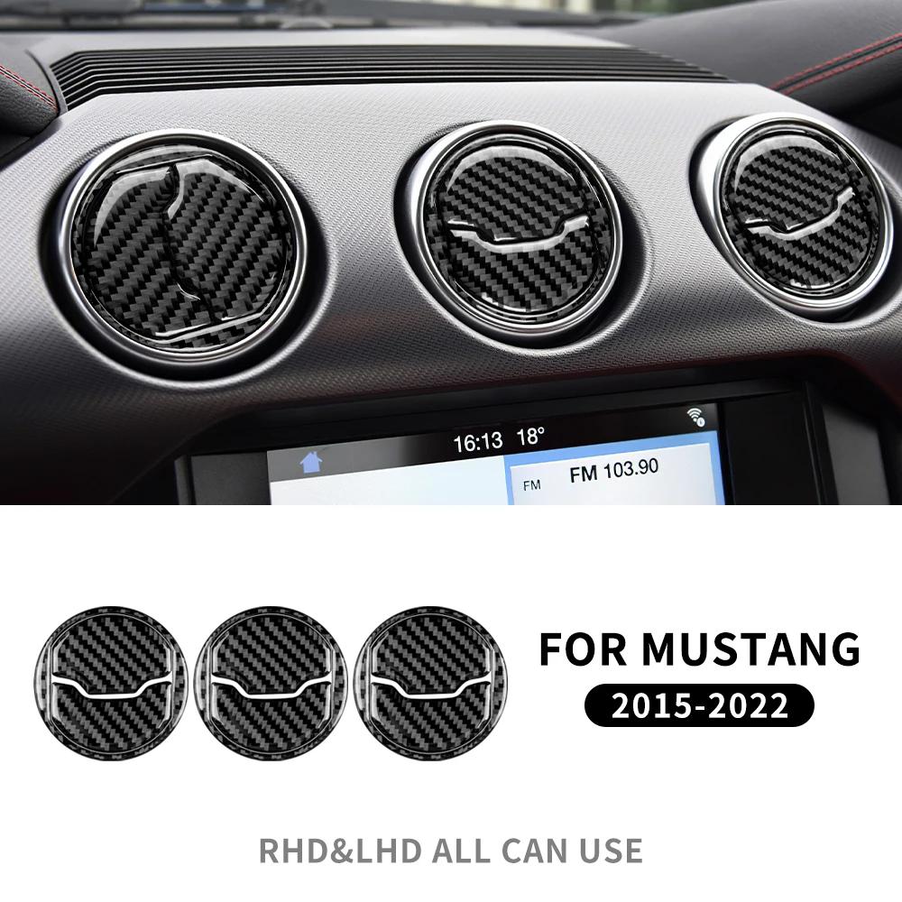 Real Carbon Fiber Dashboard Trim Panel for Ford Mustang 2015-2023 Interior