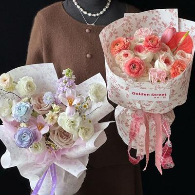 10 st Rivtåligt Bukettpapper Bröllopsbuketter Förpackningsmaterial Blomsterarrangemang