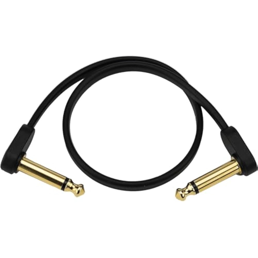 D'Addario Daddario Patch Cable (Shielded Cable) Flat Patch Cable PW-FPRR-01 (30cm L-L) [Domestic ...