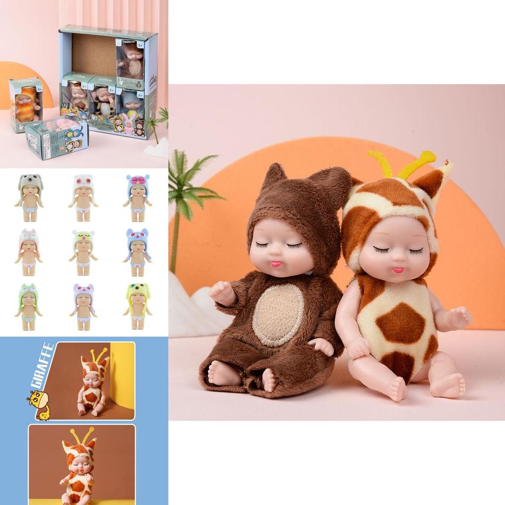 Crafted Lifelike Sleeping Newborn Baby Doll With Rotatable Limbs**