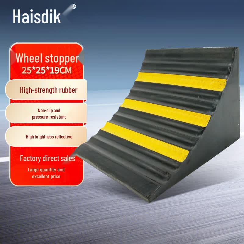 Heavy-Duty Rubber Wheel Chock